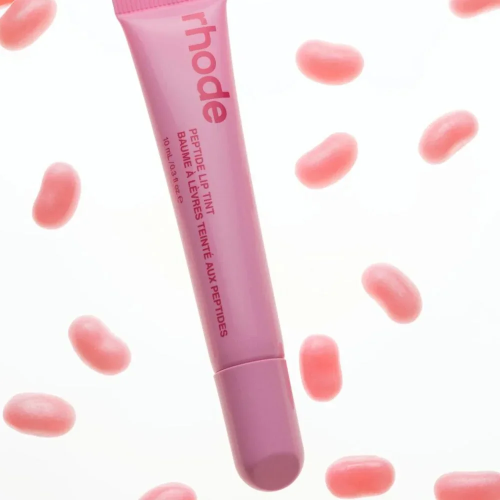 RHODE Skin Peptide Lip Tint in Jelly Bean - NIB Full Size | Hailey Bieber Beauty